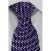 Michelsons of London Triangle Geometric Silk Tie - Purple