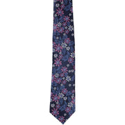 Michelsons of London Vibrant Floral Tie and Pocket Square Set - Pink