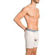 Obviously Everyman AnatoMAX Boxer Breif 6inch Leg - White