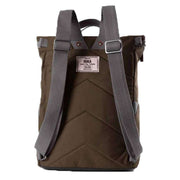 Roka Finchley A Medium Sustainable Canvas Backpack - Moss Brown