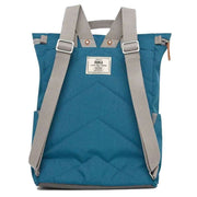 Roka Finchley A Small Sustainable Canvas Backpack - Marine Blue