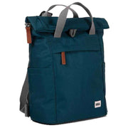 Roka Finchley A Small Sustainable Canvas Backpack - Teal