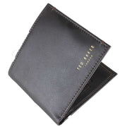 Ted Baker Harrvee Bifold and Coin Leather Wallet - Chocolate Brown