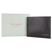 Ted Baker Harrvee Bifold and Coin Leather Wallet - Chocolate Brown