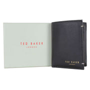 Ted Baker Johhnn Trifold Leather Wallet - Black