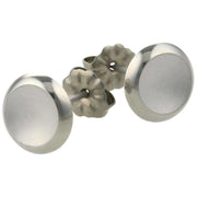 Ti2 Titanium Stud Earrings - Natural