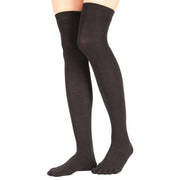 TOETOE Everyday Over The Knee Toe Socks - Black