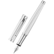 Waldmann Pens Tango Barley Stainless Steel Nib Fountain Pen - All Silver